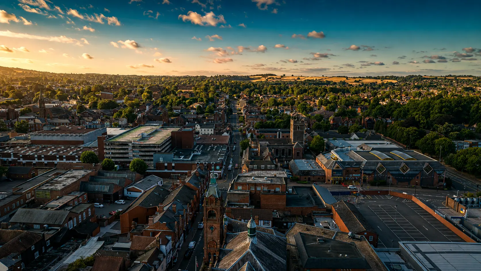 Discover Stourbridge: A Town Full of Character, The town at golden hour