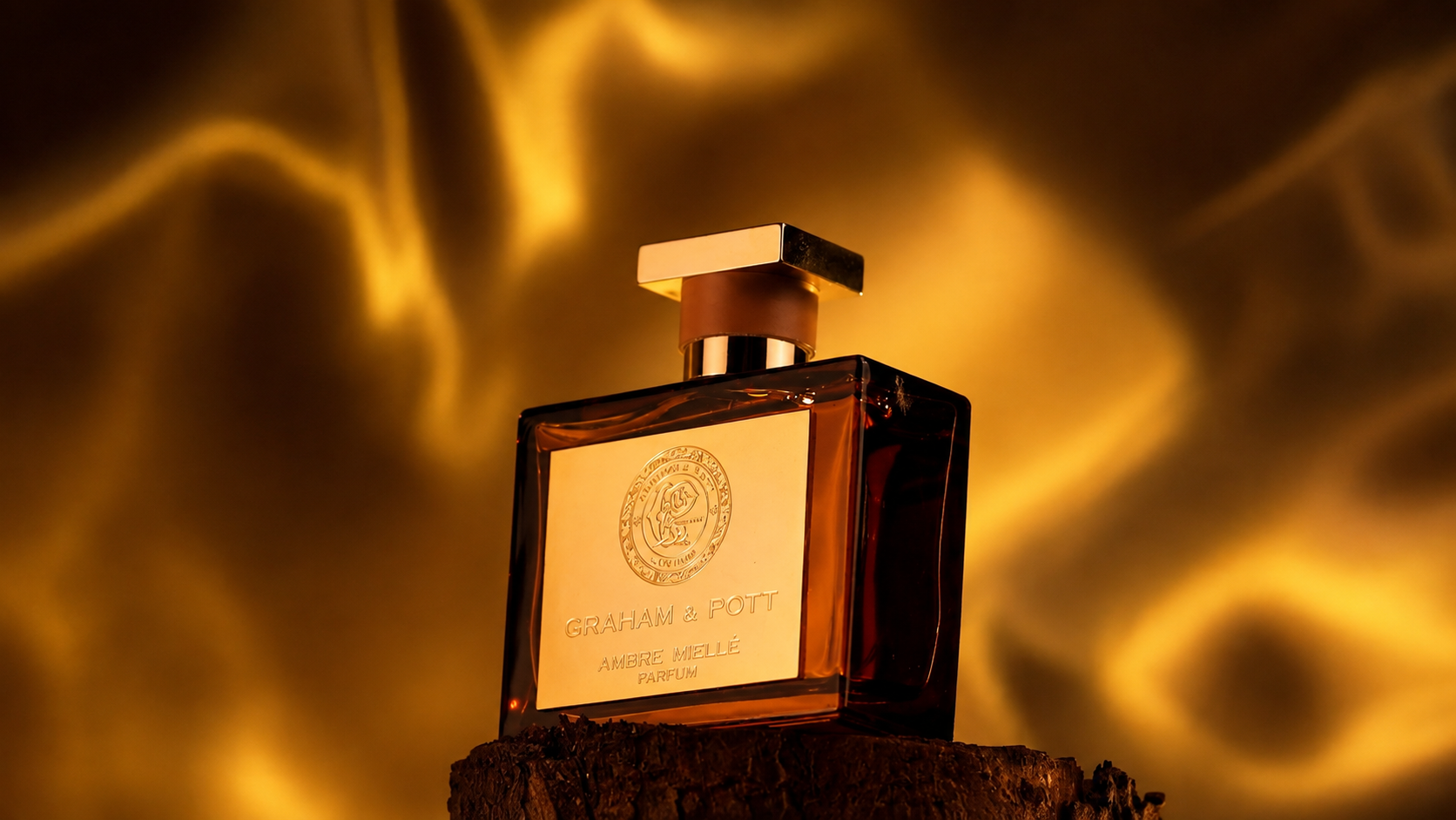 Ambre Mielle by Graham & Pott: Luxury Fragrance Film, Ambre Mielle in sculpted amber light