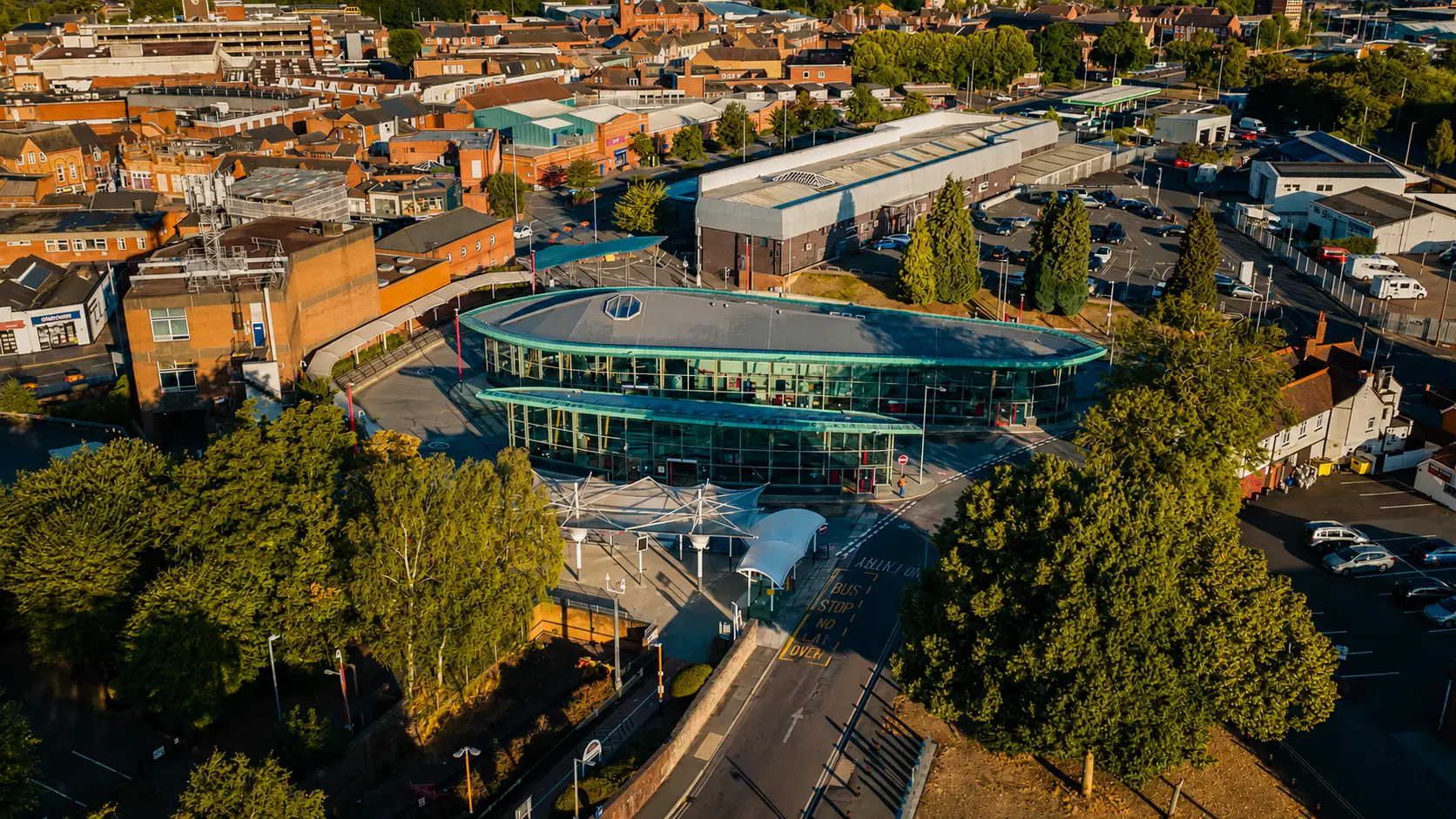 Discover Stourbridge: A Town Full of Character, Stourbridge Interchange from the air